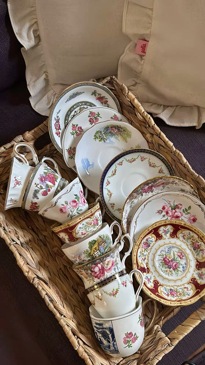 Vintage cup & saucer duos