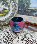 Disney Winnie the Pooh Eeyore barrel-shaped mug with a dark blue interior