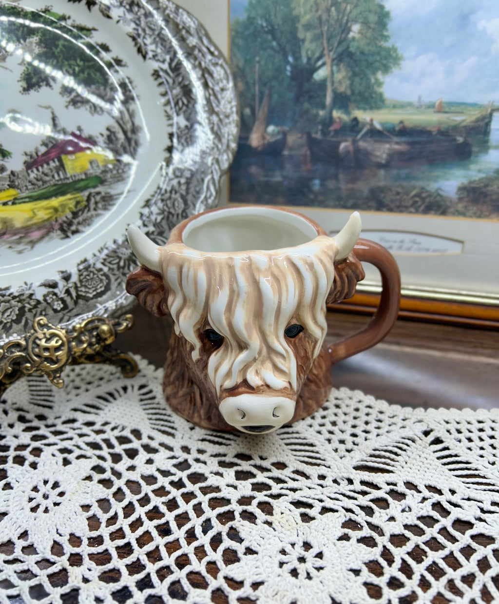 George Home Highland ceramic 3D Cow Shaped Mug