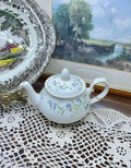 Vintage DUCHESS HAREBELL TEAPOT with gold rim l Fine Bone China