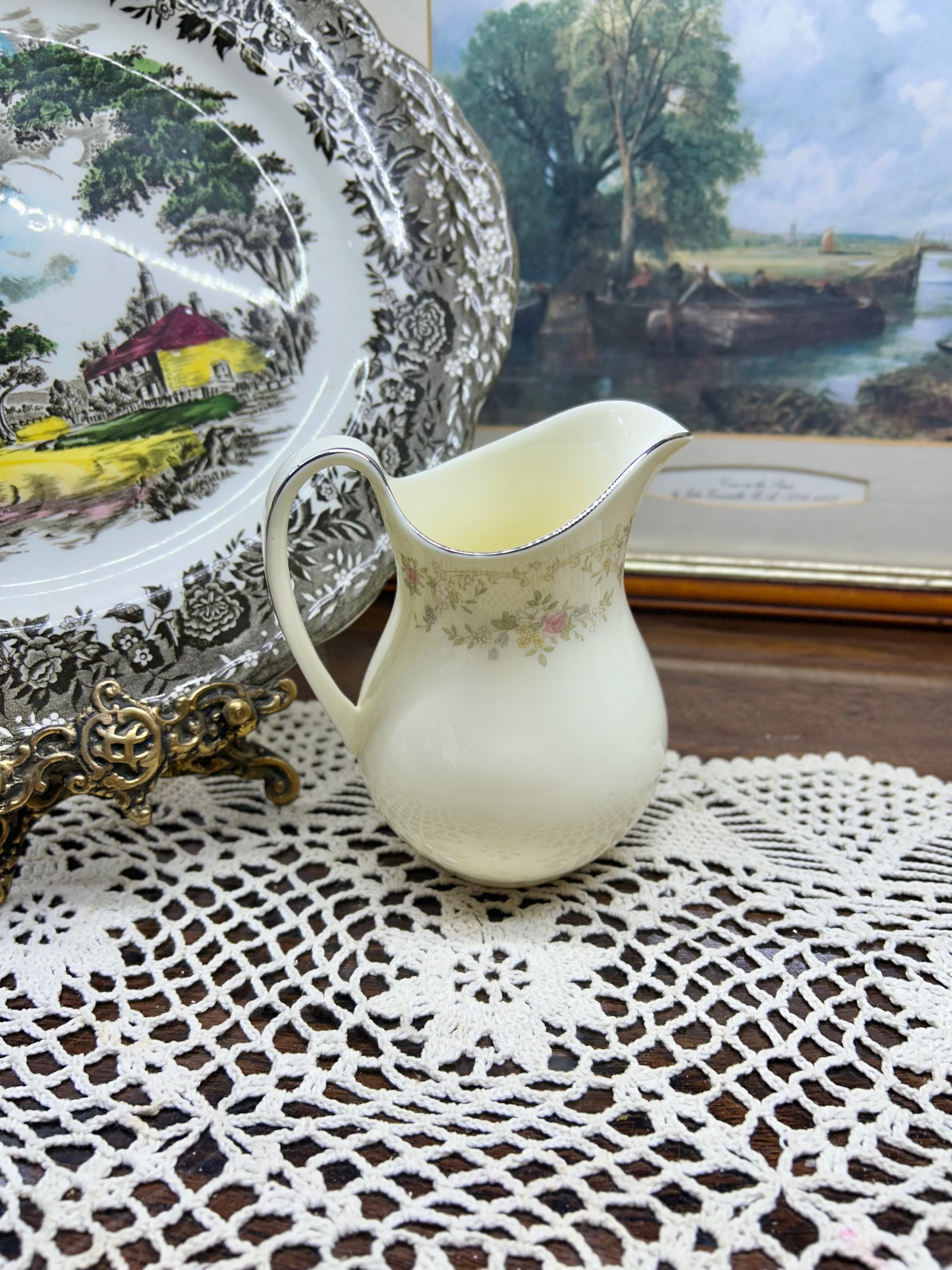Vintage Royal Doulton cream jug from the "Diana" pattern