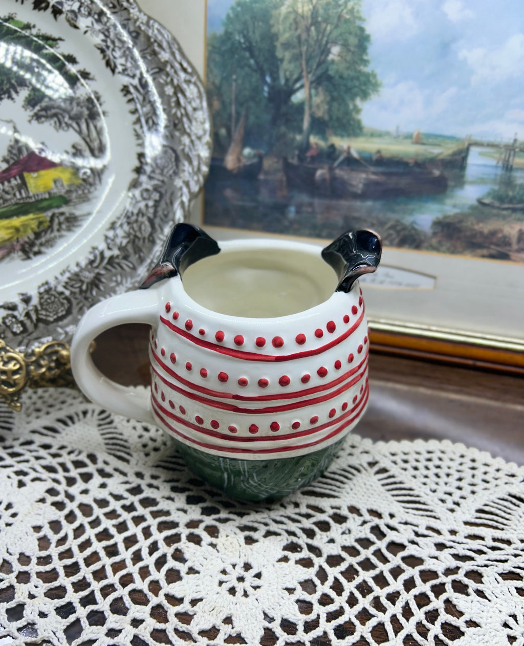 Tabletops 3D ceramic dog figural X-Large mug