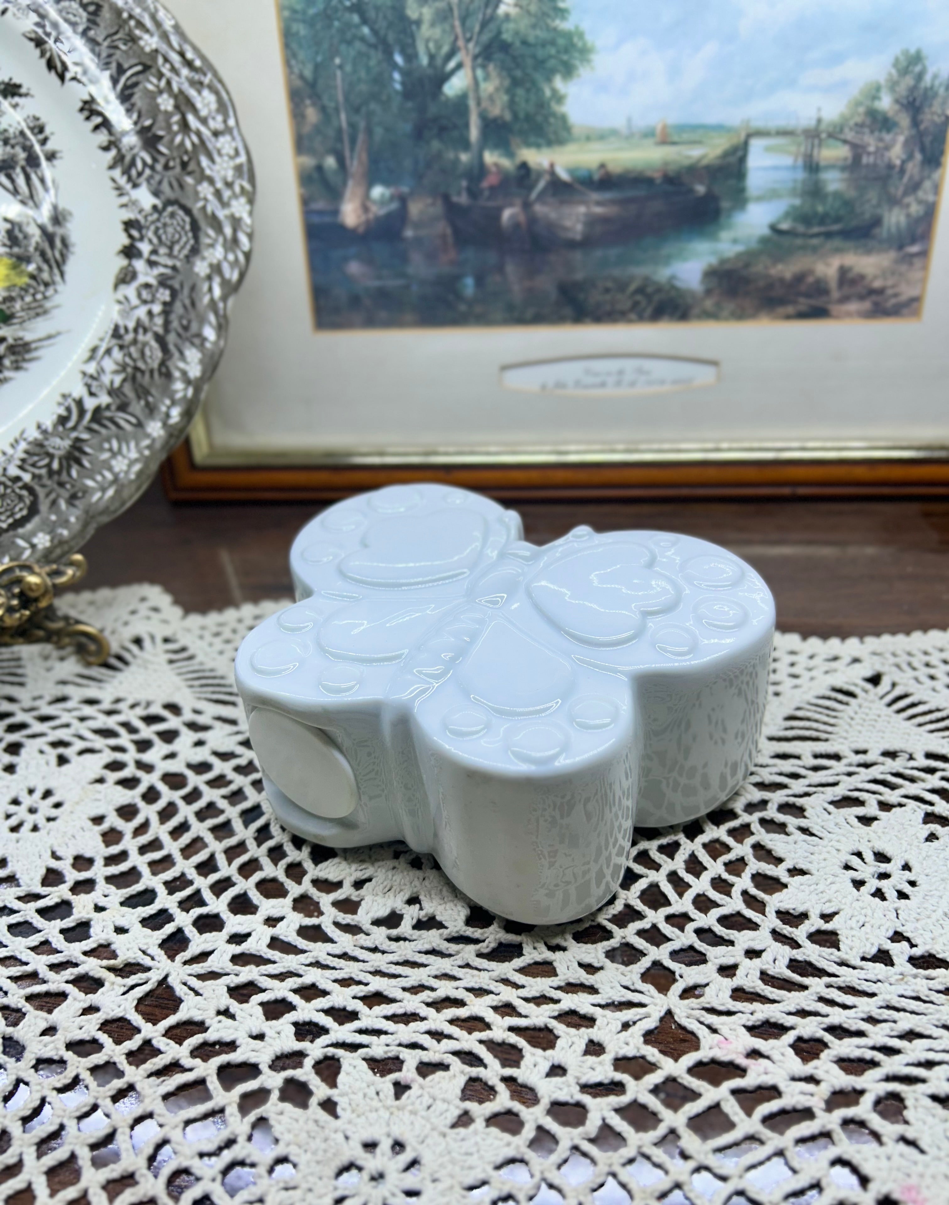 Ceramic butterfly shaped coin bank