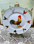 Royale Garden Staffordshire featuring a central rooster — England 7”