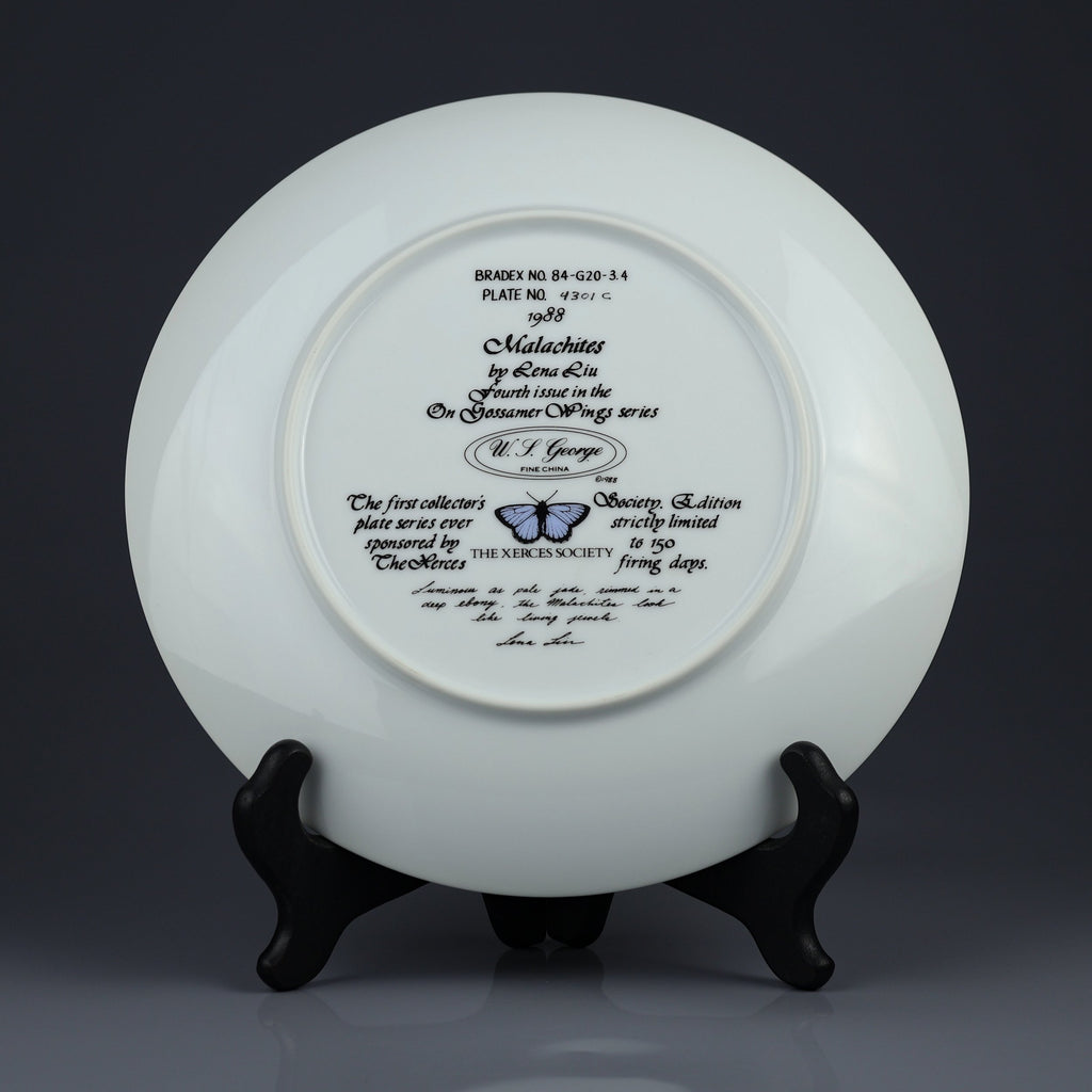 Vintage 1989 collector plate designed by Lena Liu "On Gossamer Wings" series