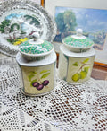 Arthur Wood England "Orchard Fruit" collectible kitchen storage jars — Set of 2 England