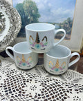 Ceramic unicorn mugs — set of 3