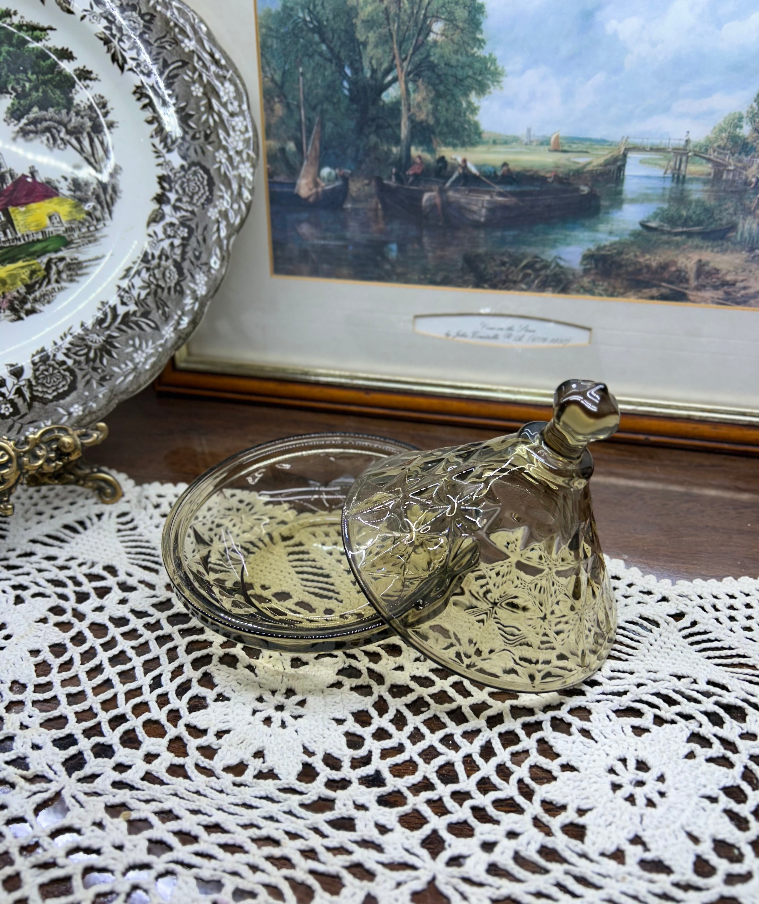 Moroccan glass tagine