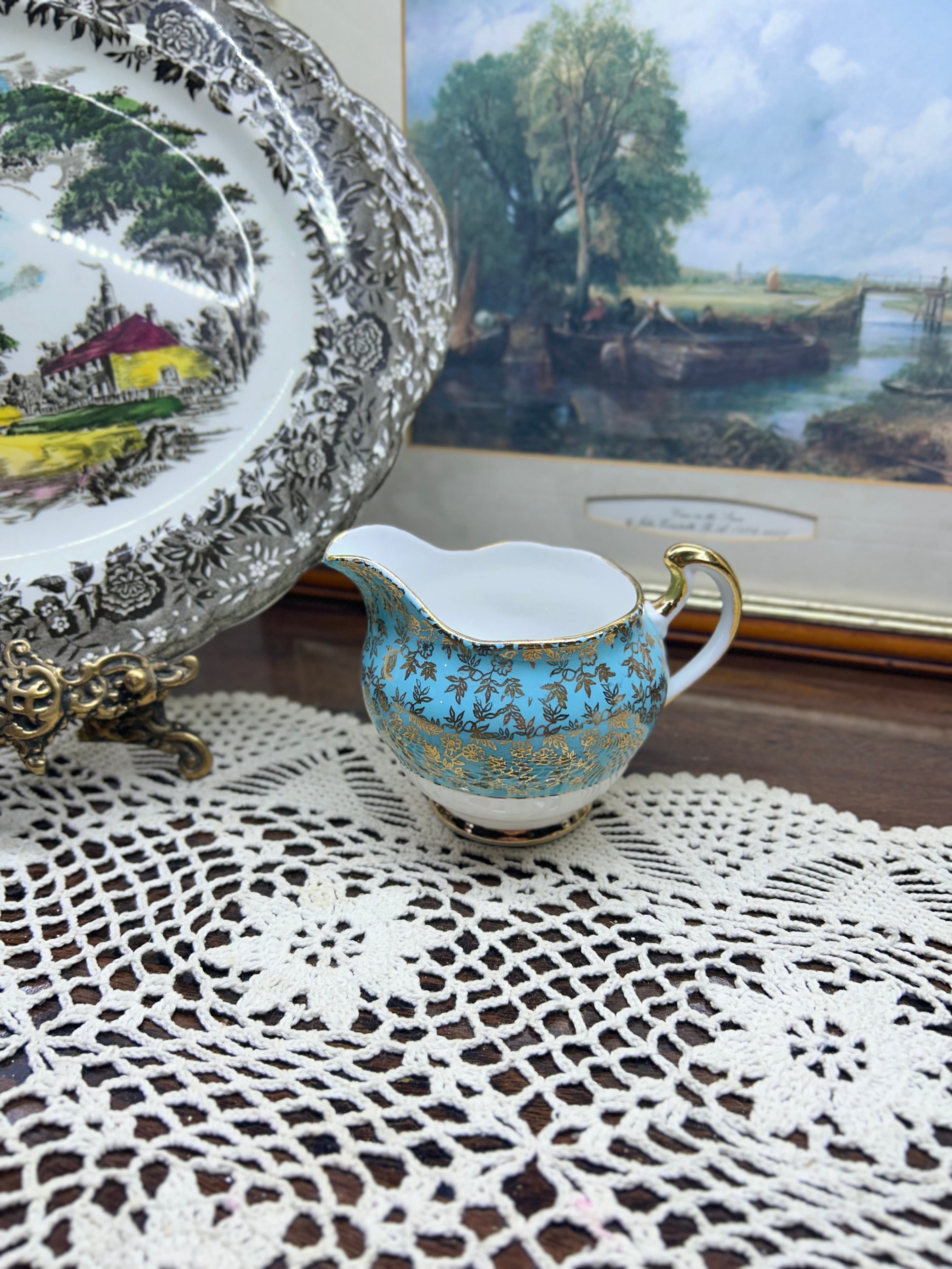 Vintage Harlequin Crown Regent Milk Jug/ Creamer