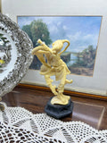 Vintage “Samurai Wu Tang monk” playing a flute — manufactured by Depose in Italy
