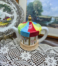 Leonardo Collection Carousel Teapot |Vintage Ceramic| Whimsical & Rare