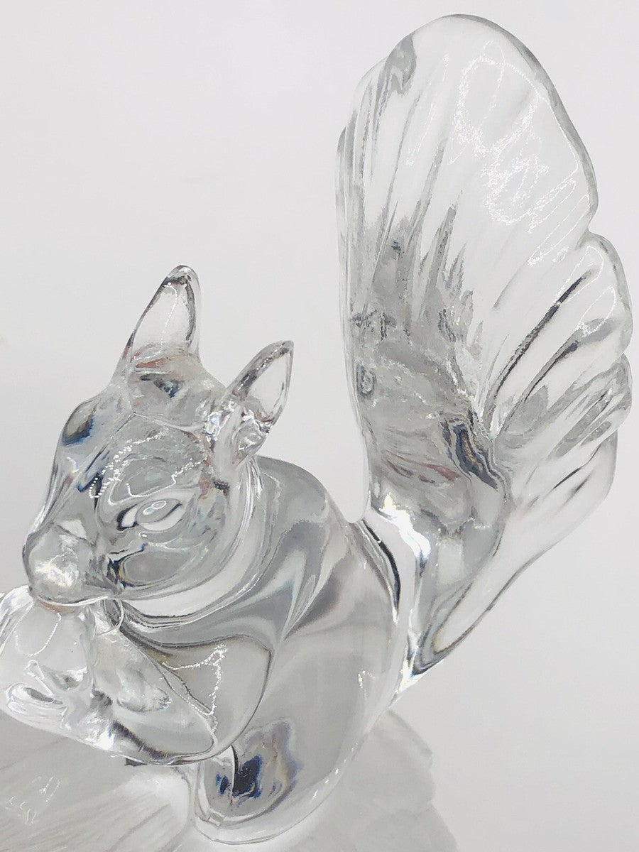 Vintage Cristal D'Arques French lead crystal Squirrel Figurine —  Made in France
