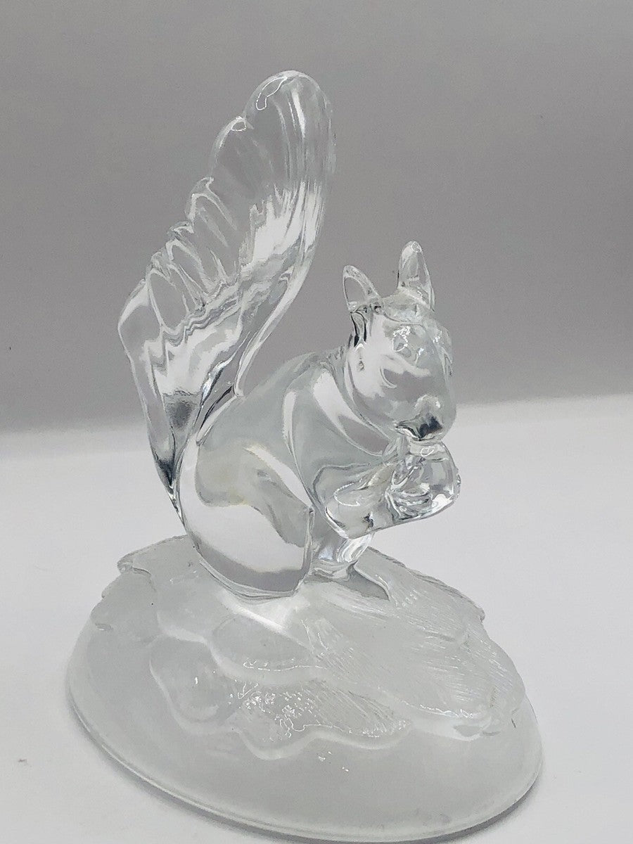 Vintage Cristal D'Arques French lead crystal Squirrel Figurine —  Made in France