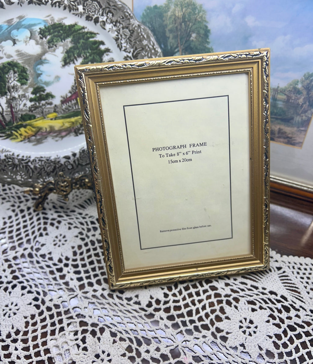 Vintage wooden photo frame