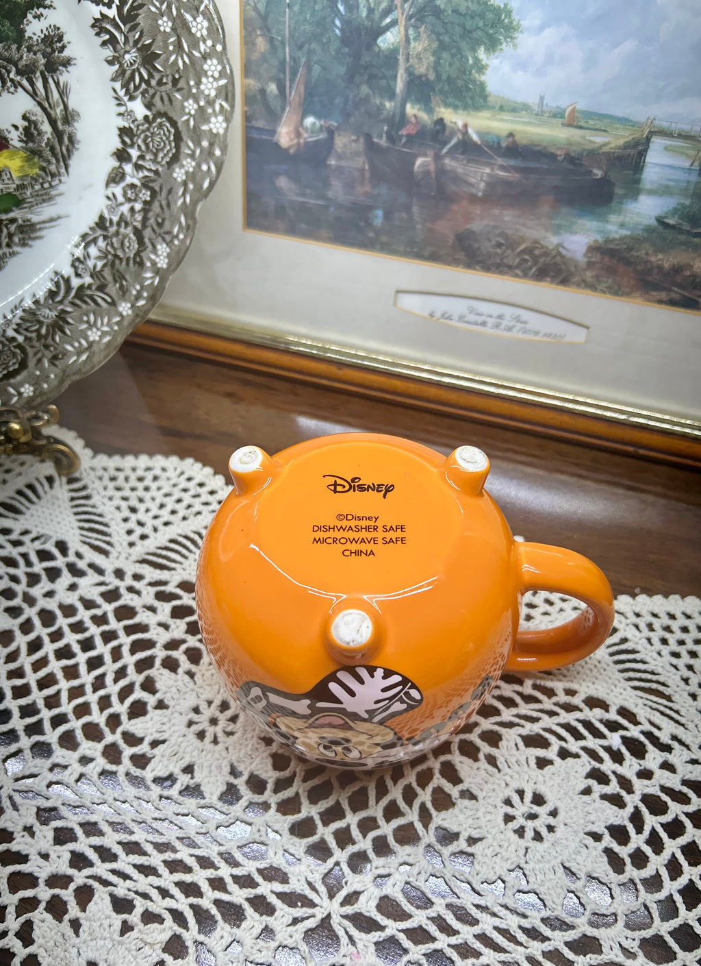 Disney MICKEY & MINNIE MOUSE Ceramic Cauldron Shaped HALLOWEEN Mug