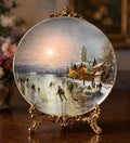Vintage Collectible Plate - Fürstenberg Plate no 1 in the series Romantic Winter Scenes - Ludwig Muninger - 1987