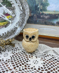 Decorative porcelain owl shaped mini jar — England 4”