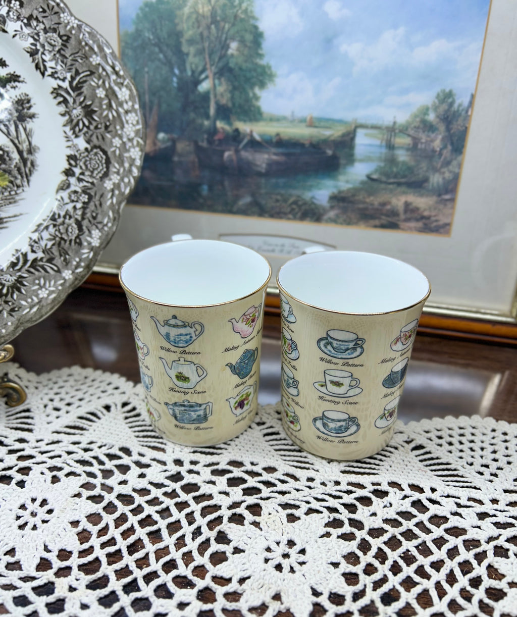 Ringtons “the heritage collection” tea mugs — PAIR fine bone China