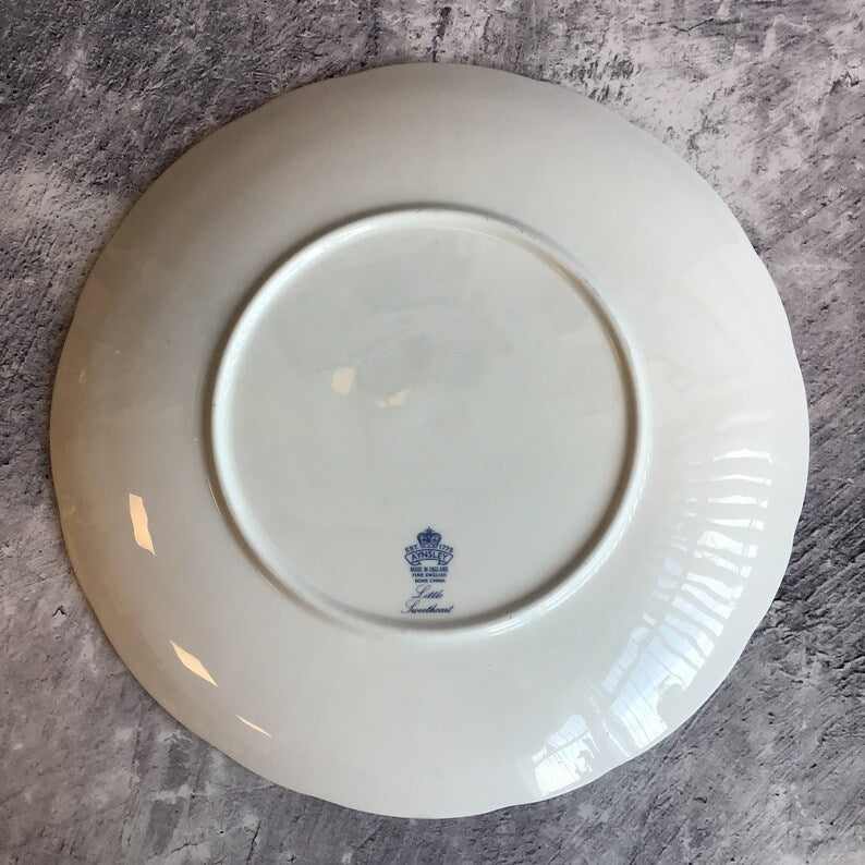Vintage Aynsley Fine English Bone China “Little Sweetheart” Pattern 8” — England