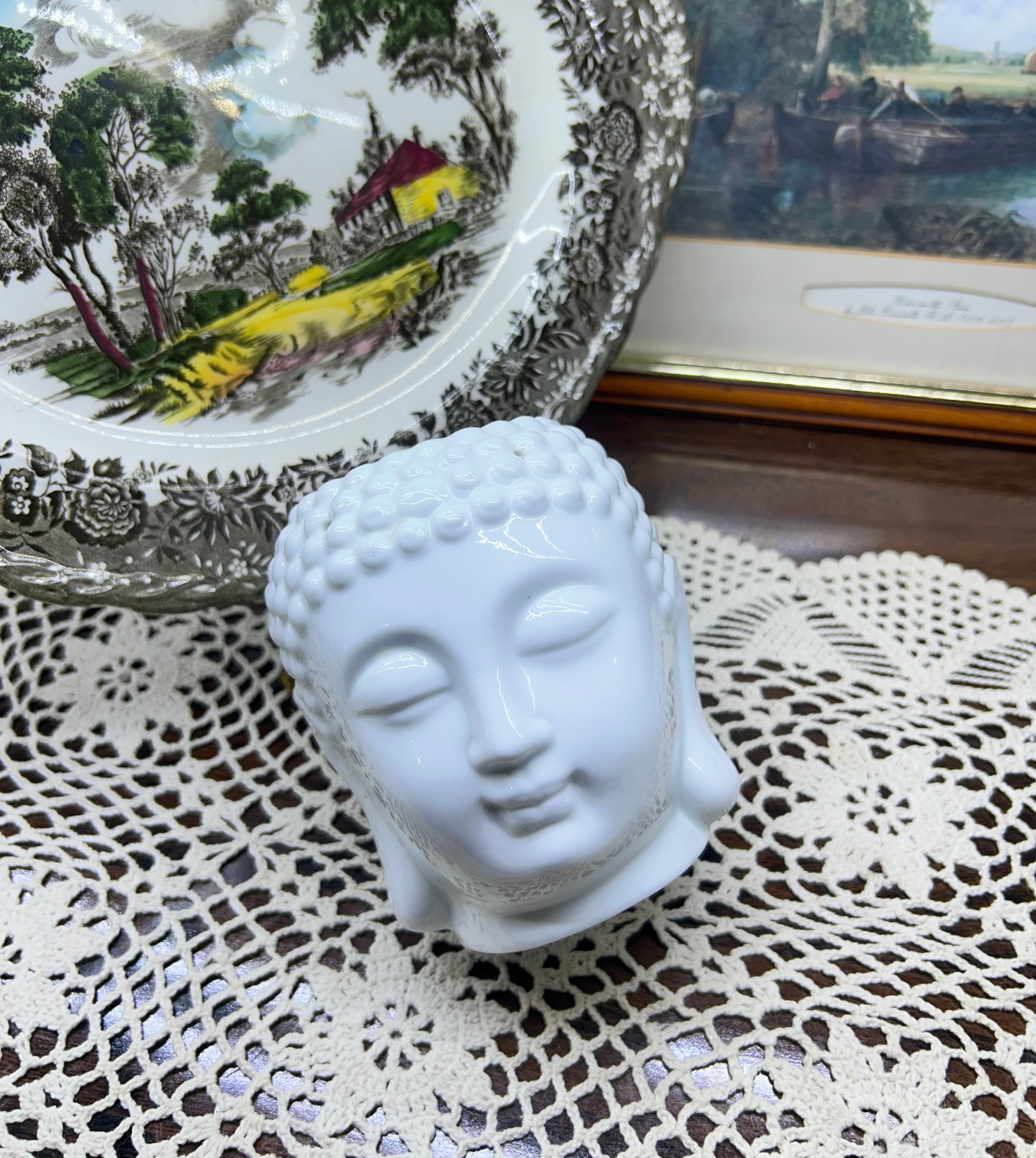 Buddha head cermaic oil diffuser/ burner