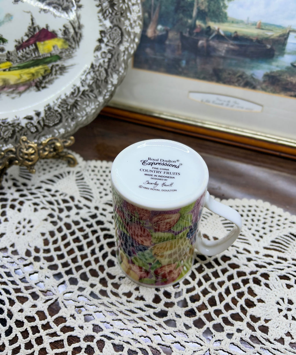 Royal Doulton Country Fruits mug — fine bone China