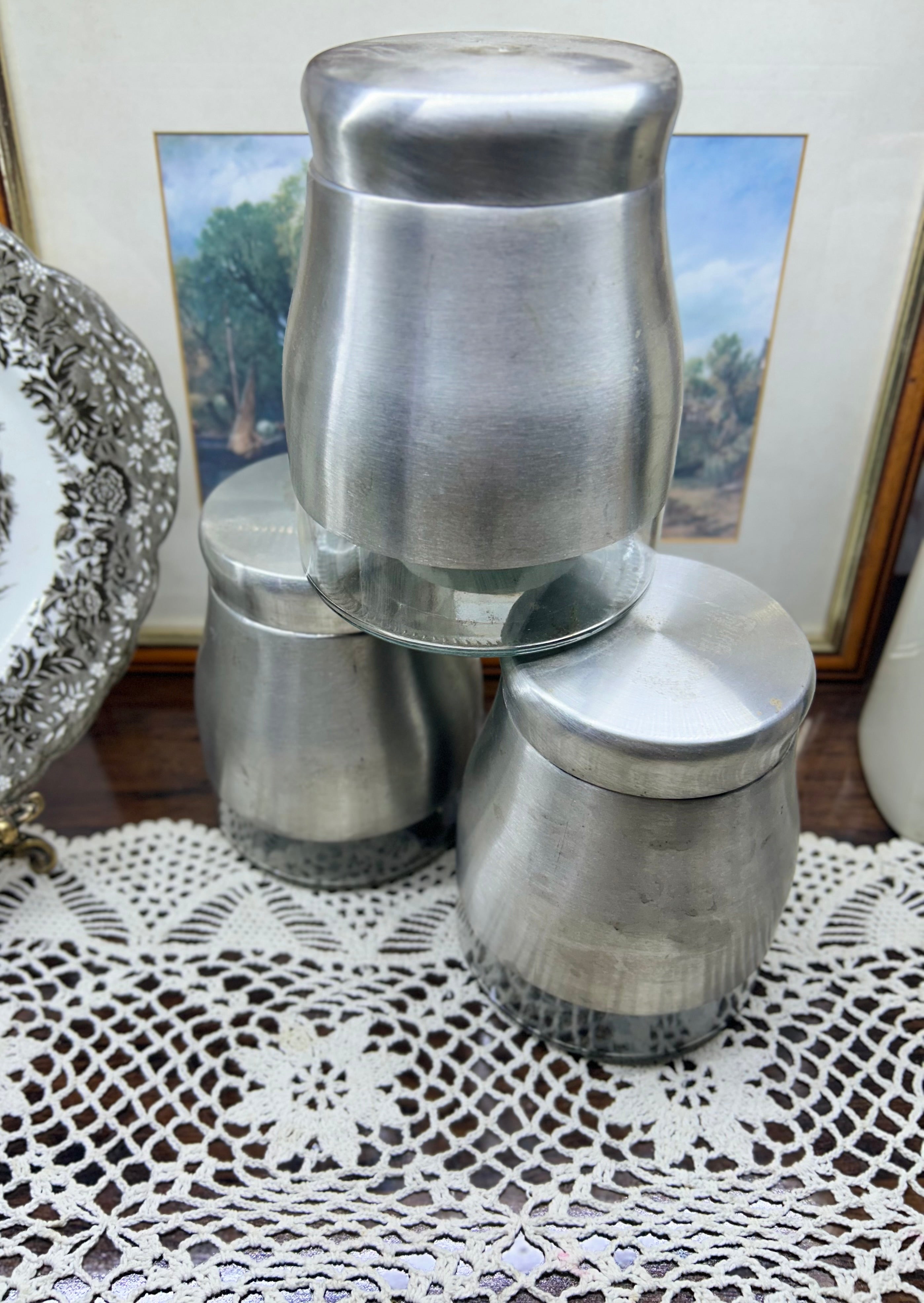 Russell Hobbs stainless steel and glass Jar/canisters for kitchen storage