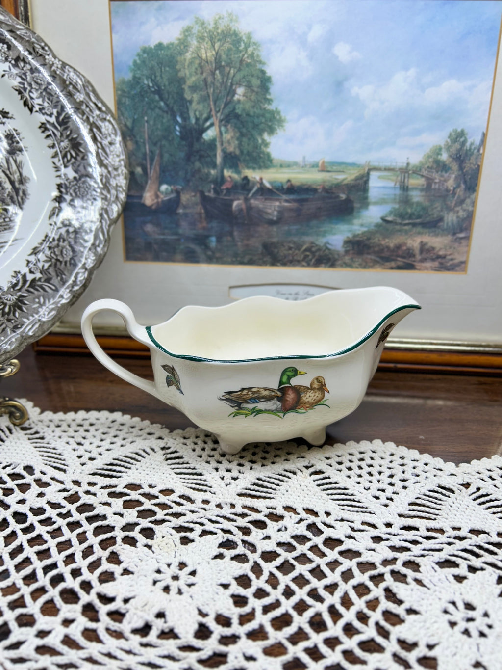 vintage Johnson Brothers "Brookshire" gravy boat.