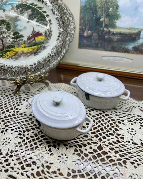 Ceramic Mini Round Cocottes — Stoneware