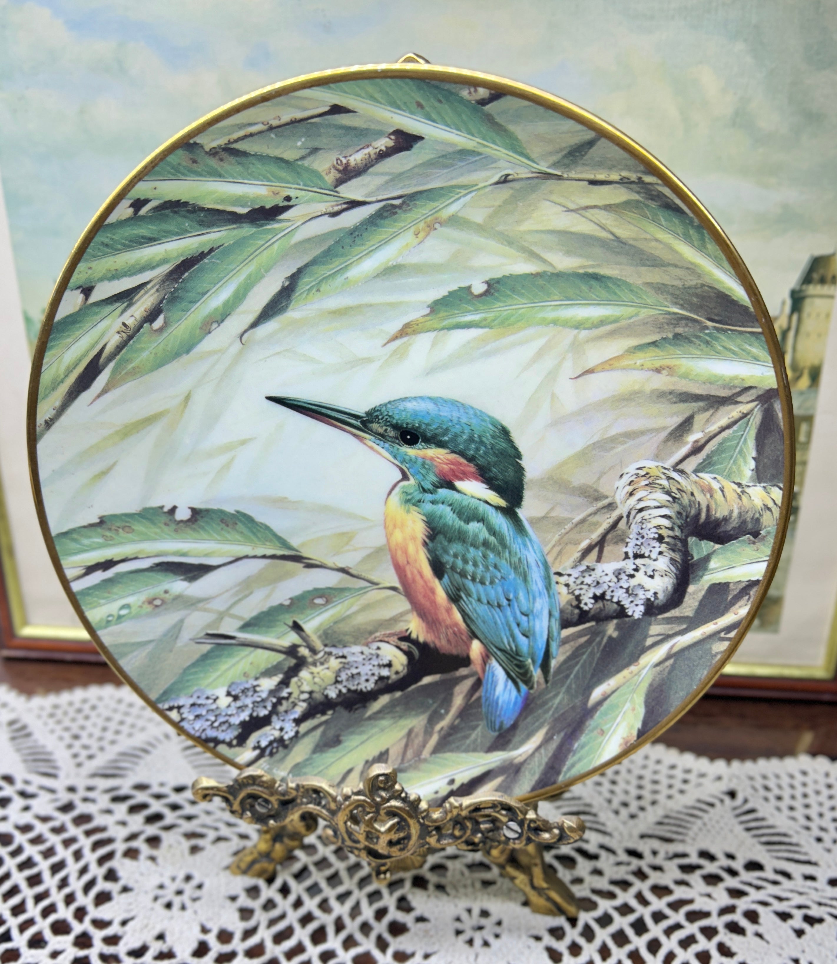 Wedgewood Kingfisher centenary plate — fine bone China 9”