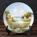 “The fishermen” Vintage 7” collector’s plate from Lückel’s Idyllic Village Life (Seltmann Weiden, 1987)
