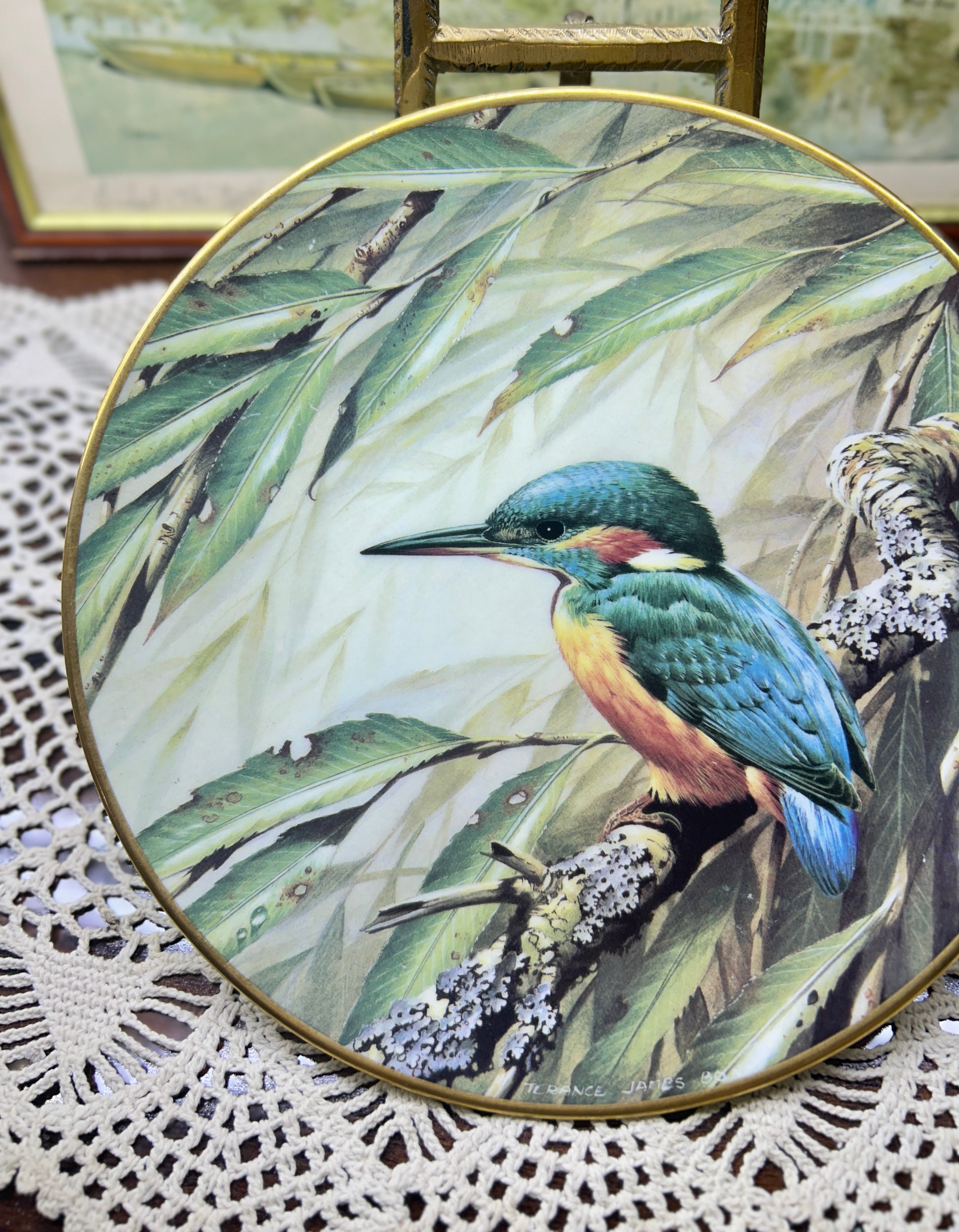 Wedgewood Kingfisher centenary plate — fine bone China 9”