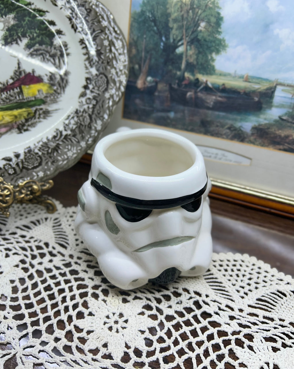M&S Star Wars Stormtrooper 3D sculpted ceramic mug