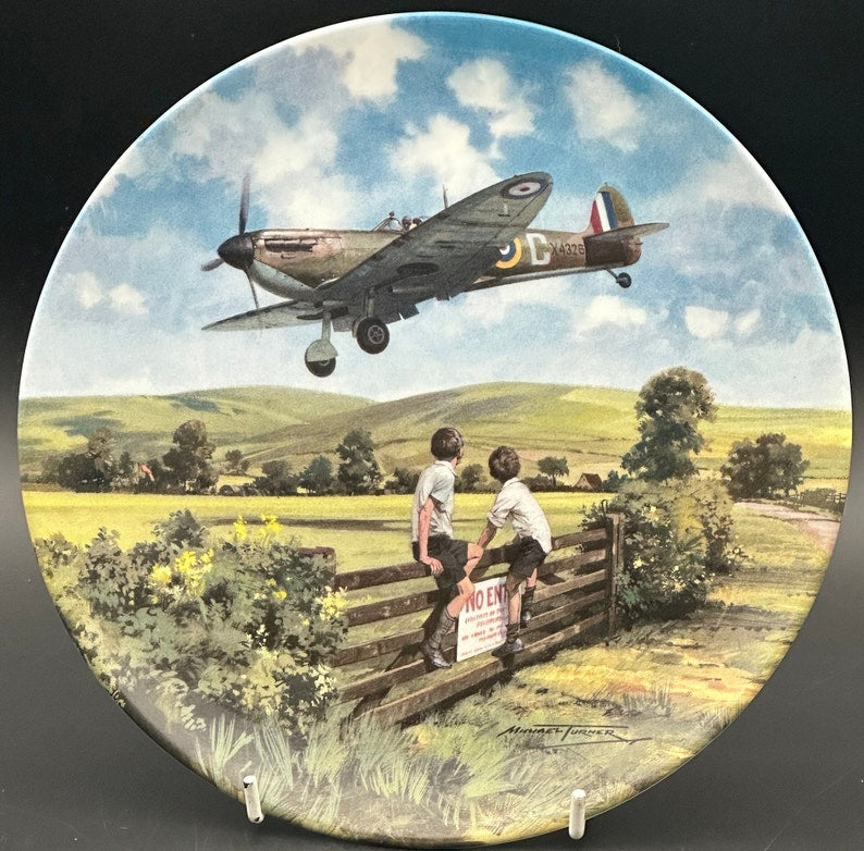 Royal Doulton “Spitfire Coming Home” Collector Plate Heroes Of The Sky Limited Edition 8”
