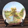 “The Angler's Pleasure” Vintage 7” collector’s plate from Lückel’s Idyllic Village Life (Seltmann Weiden, 1987)
