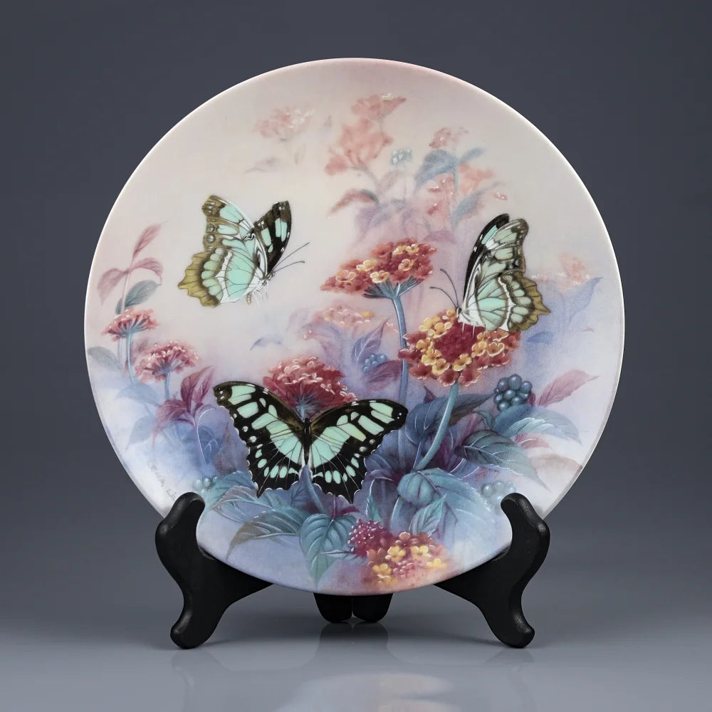 Vintage 1989 collector plate designed by Lena Liu "On Gossamer Wings" series