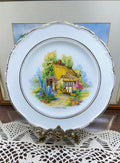 Vintage decorative plate "A Somerset Cottage" plate
