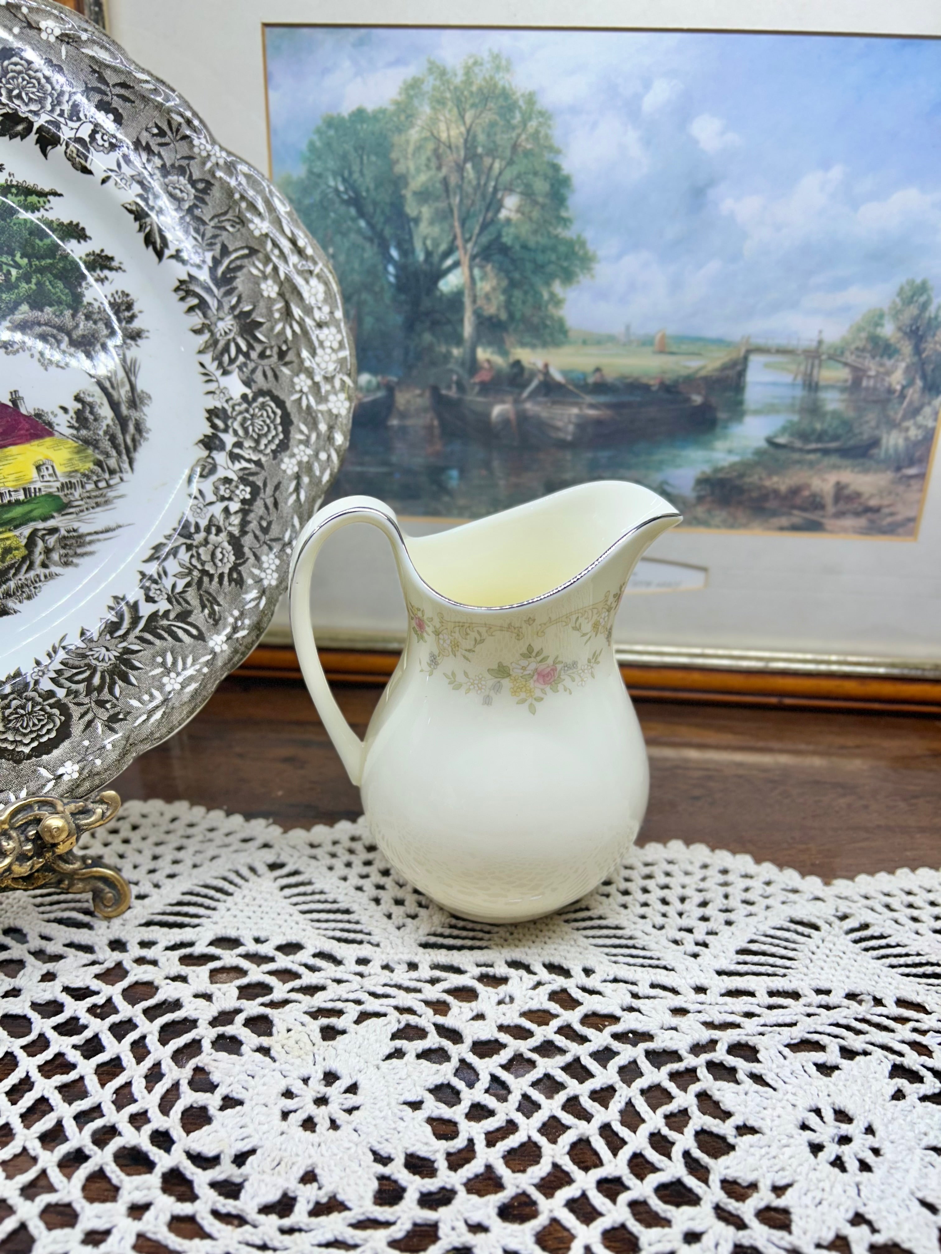 Vintage Royal Doulton cream jug from the "Diana" pattern