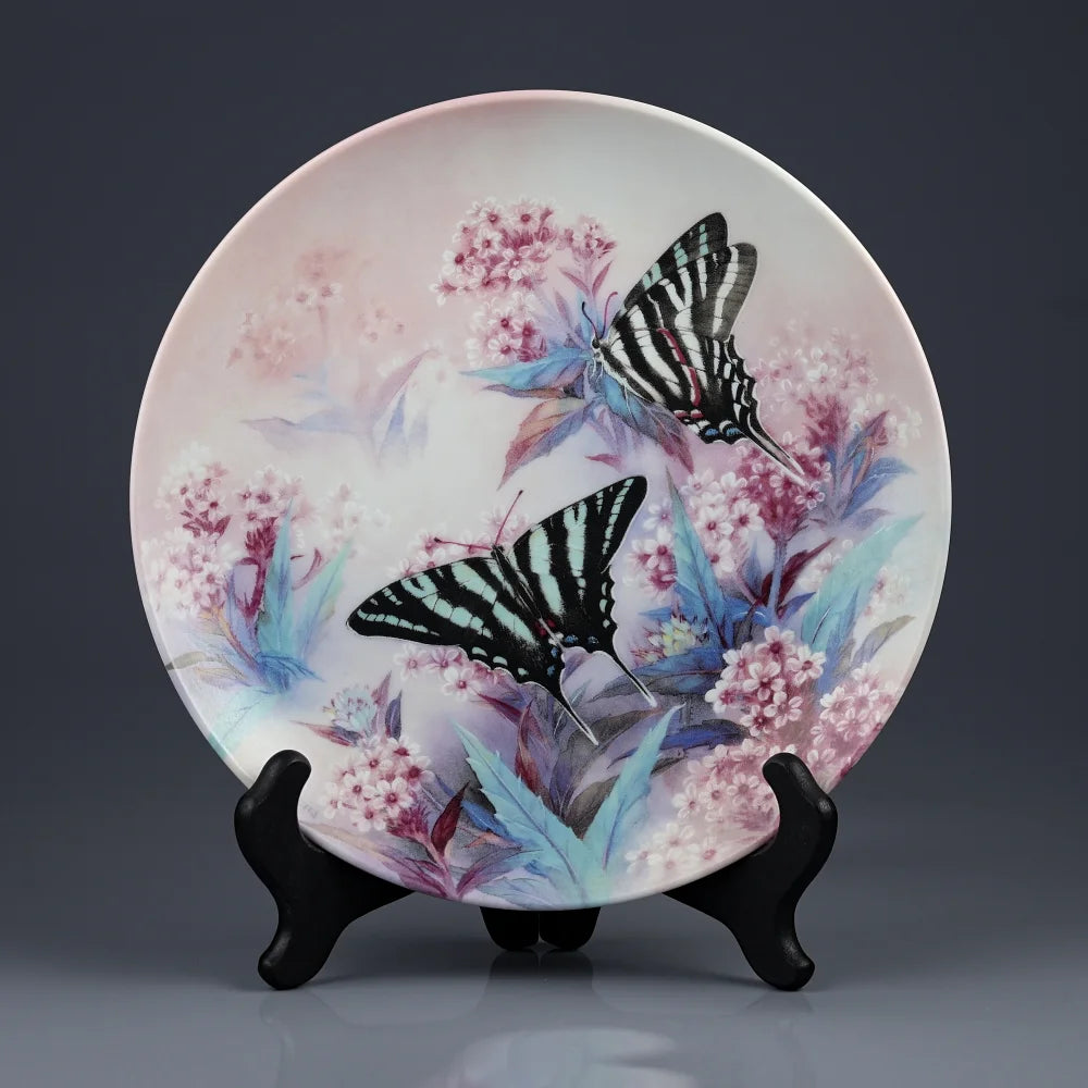 Vintage 1989 collector plate designed by Lena Liu "On Gossamer Wings" series