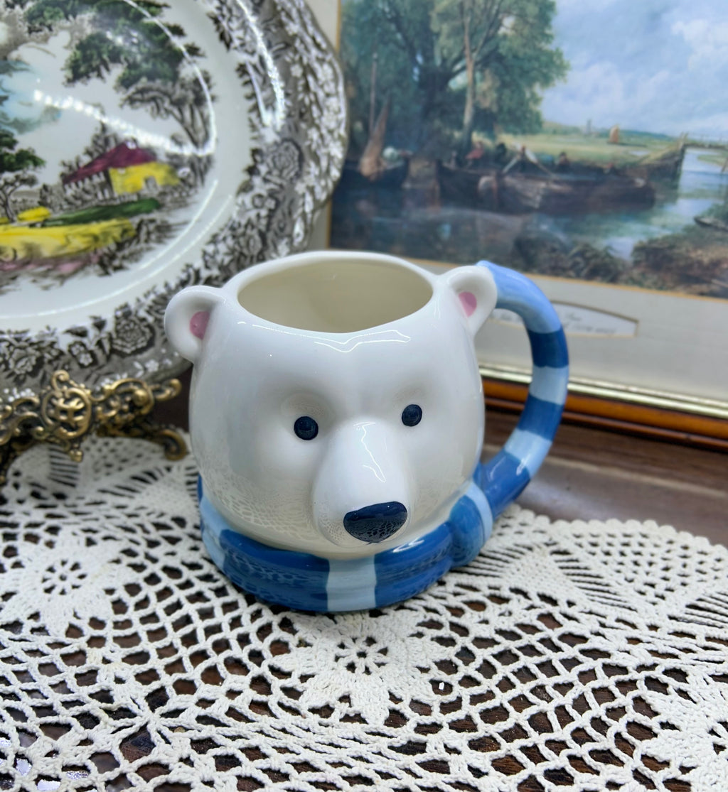 Ceramic 3D polar bear mug