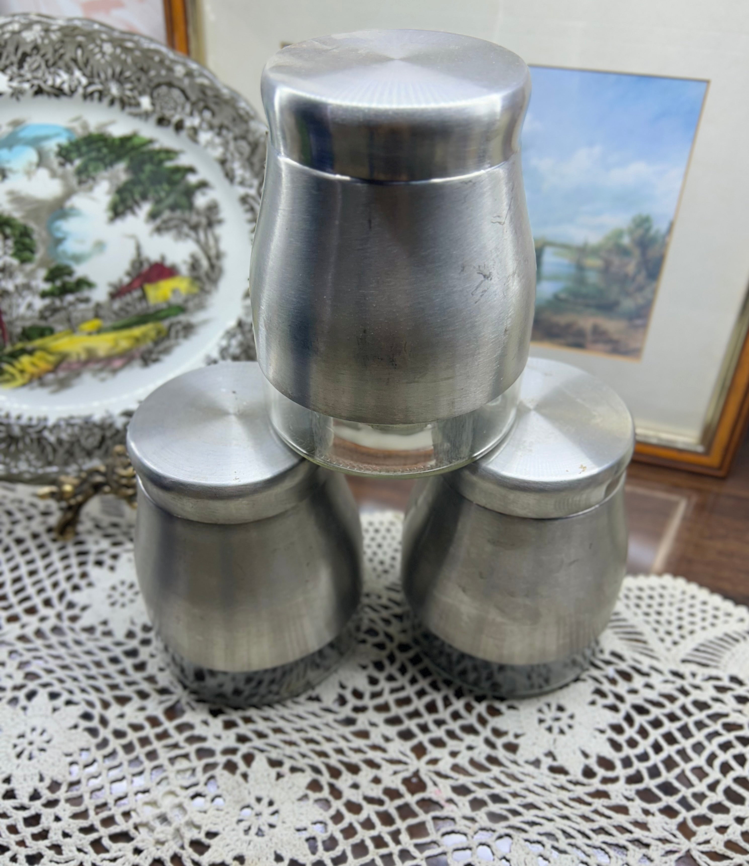 Russell Hobbs stainless steel and glass Jar/canisters for kitchen storage