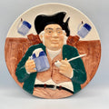Vintage "Toby Fillpot" Collectible 3D Plate 9” - Davenport Pottery Staffordshire, 1980s LIMITED EDITION