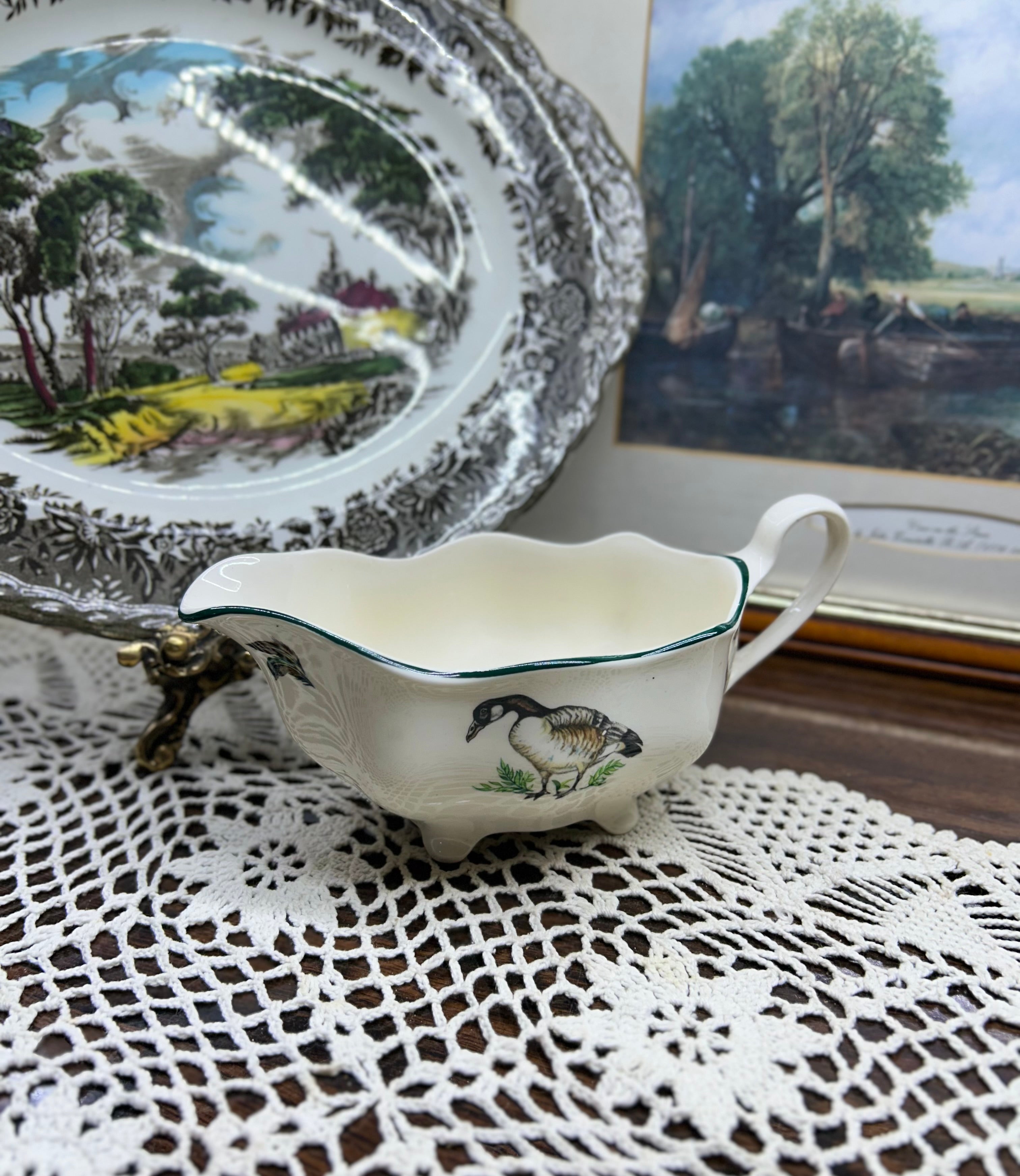 vintage Johnson Brothers "Brookshire" gravy boat.