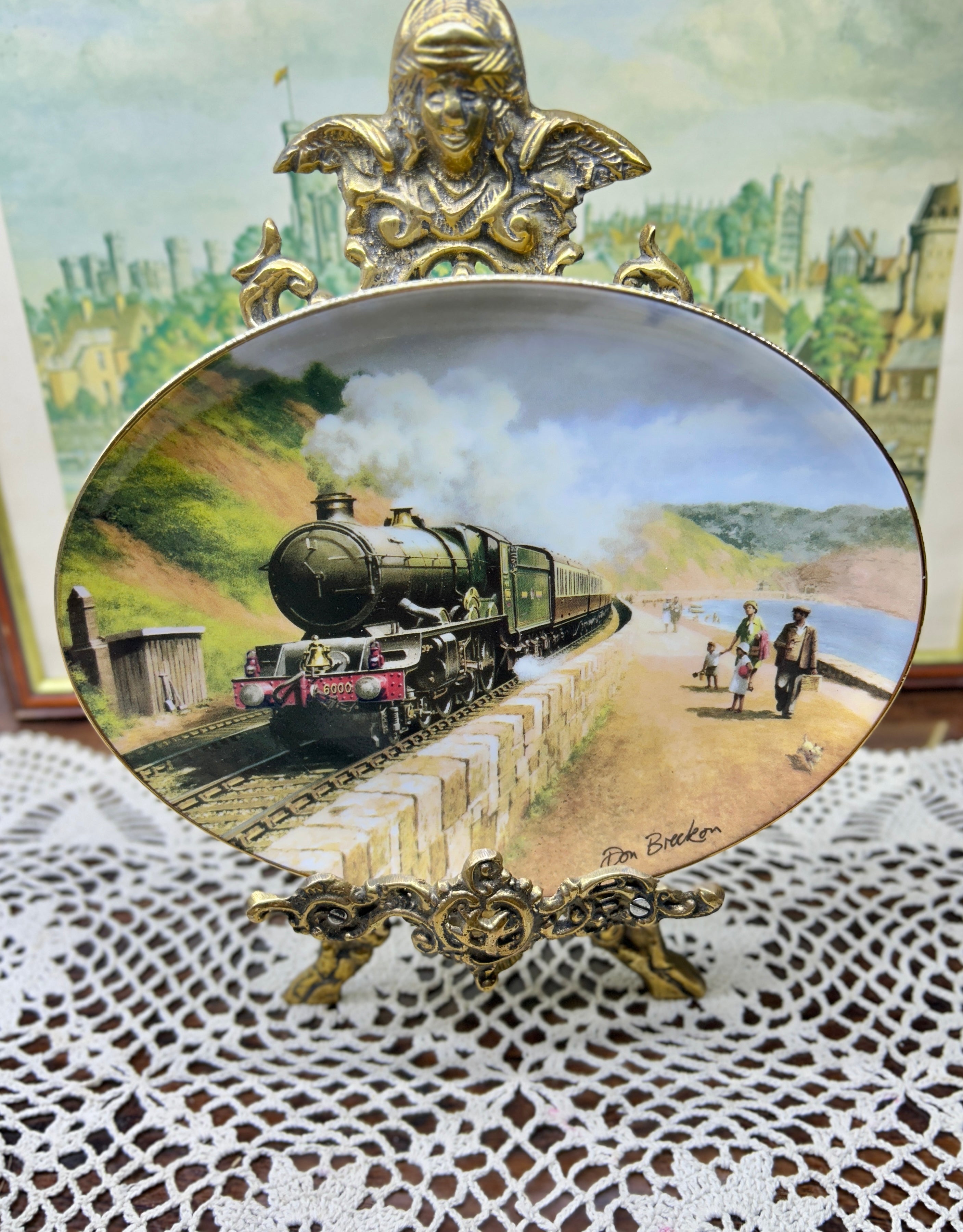 Davenport’s porcelain collector plate featuring railway art by the acclaimed British artist Don Breckon 9”