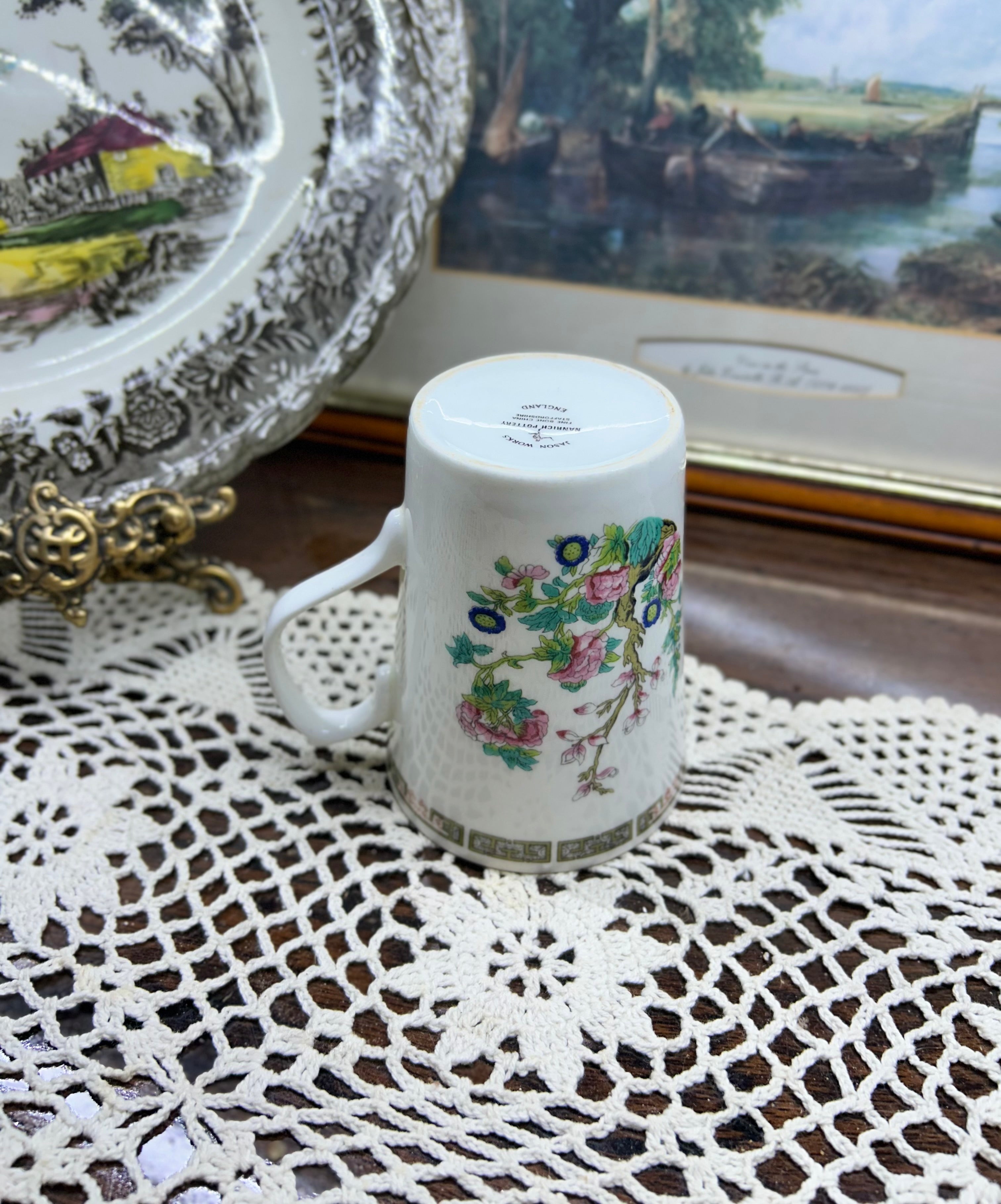 Indian tree design tea mug by Jason works — fine bone China