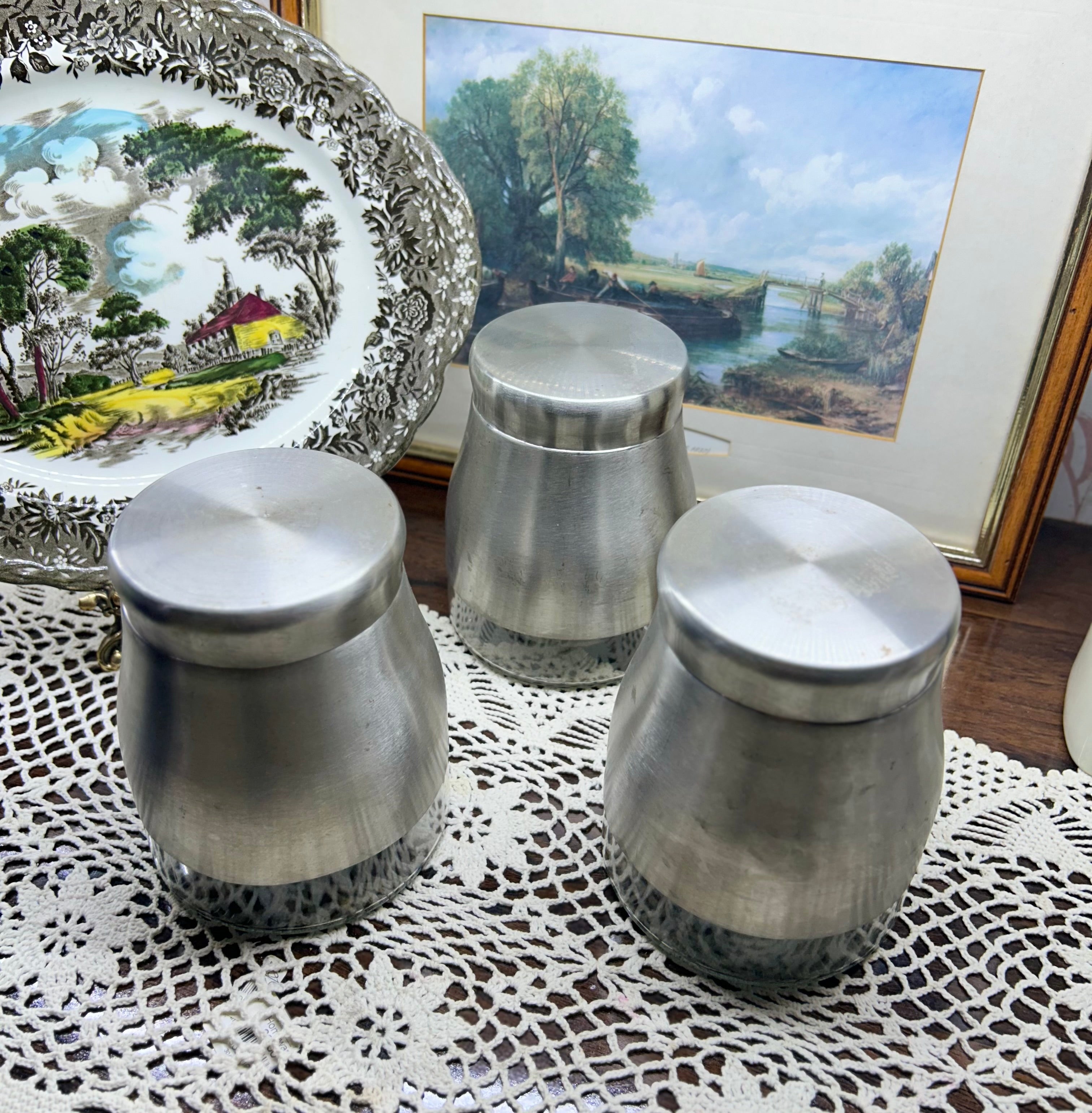 Russell Hobbs stainless steel and glass Jar/canisters for kitchen storage