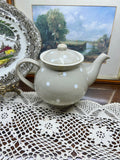 Ceramic polka-dot tea pot