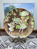 Vintage collectible porcelain plate from the "Festival of Flower Fairies" series