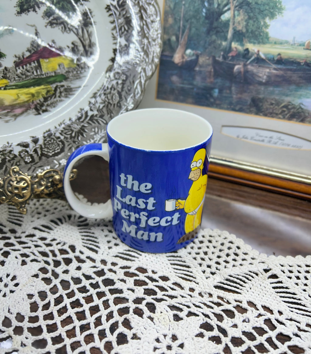Homer Simpson “ The last perfect man” mug — ceramic