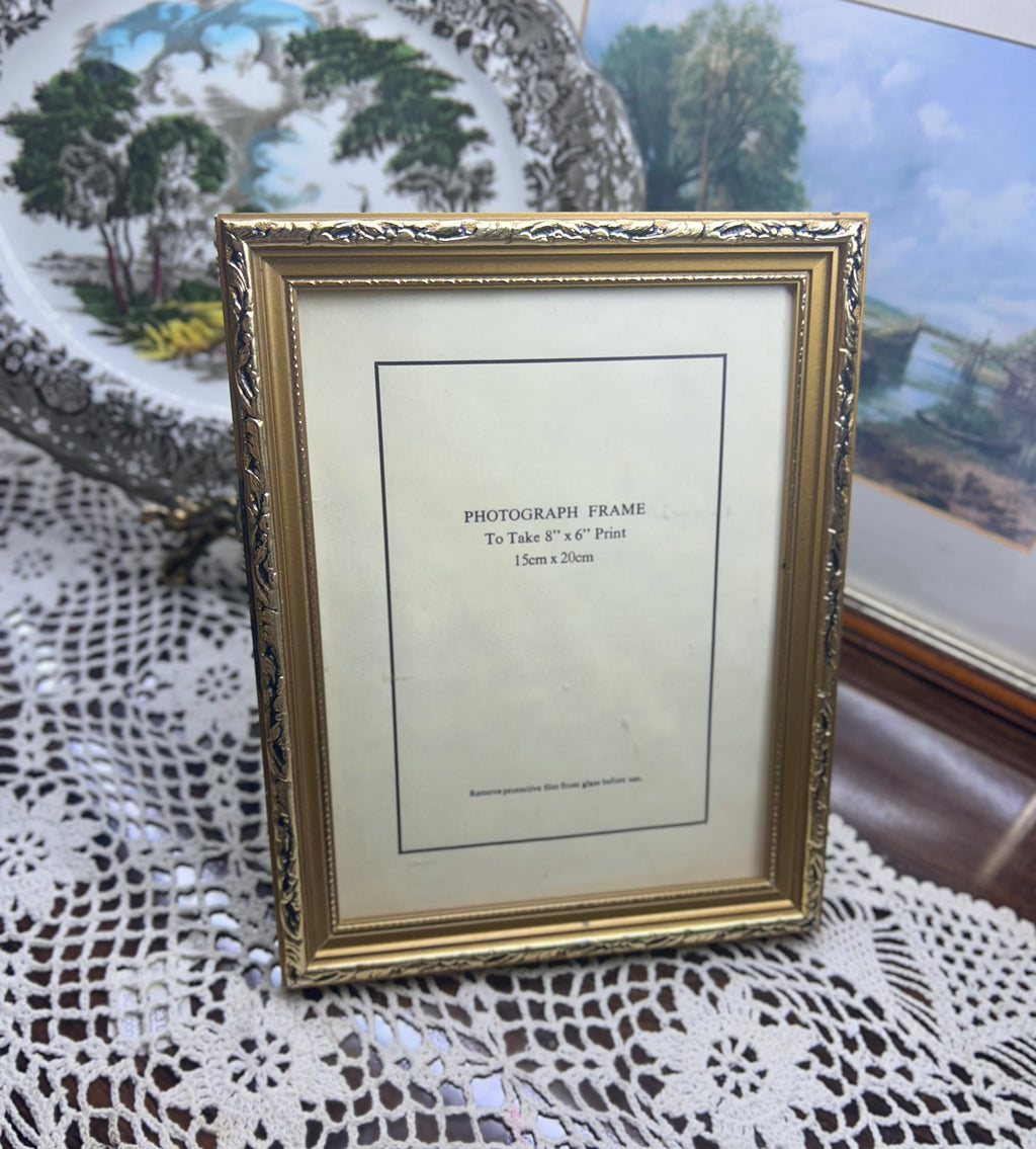 Vintage wooden photo frame