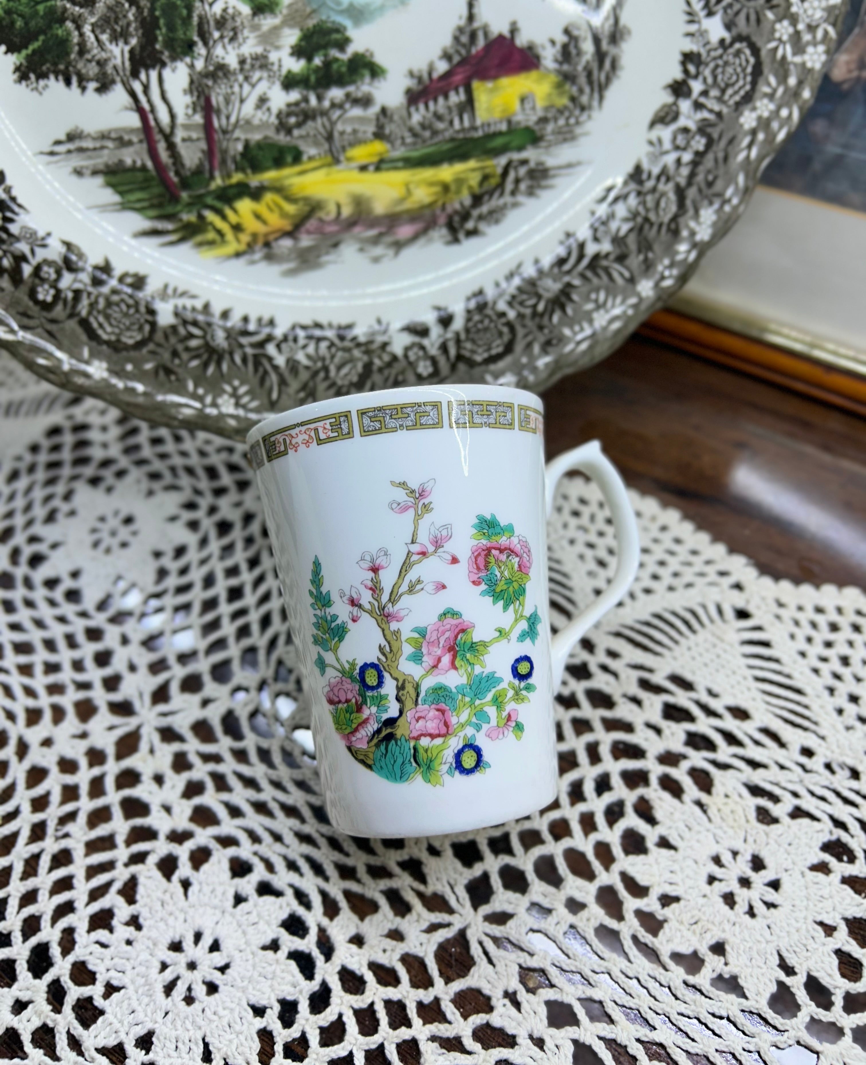 Indian tree design tea mug by Jason works — fine bone China